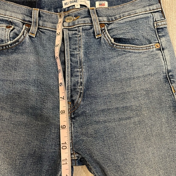 RE/DONE High Rise Ankle Crop in Mid 90s with Holes size 27 - Picture 12 of 13